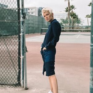 zara button down midi dress sz XS